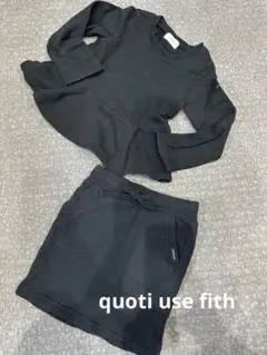quoti use fith 110 スウェット　トップス　スカート　セット