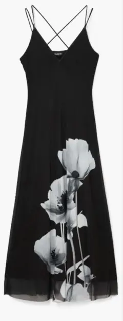 【新品・未使用】花柄マキシロングワンピース