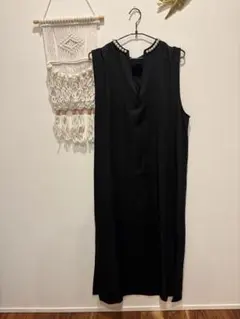 lumier｜ノースリーブVネックロングワンピース マタニティ オケージョン