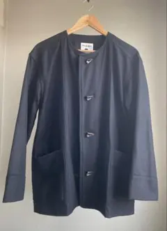 Plantation ブラック ウールコート