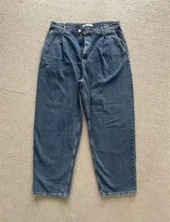 新品未使用✨ZARA ザラ　ダークブルー　バギーデニム　大きめ　ゆったり　メンズ