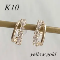 ジュエリーツツミk10キュービックジルコニアピアスヴァンドーム青山ete 