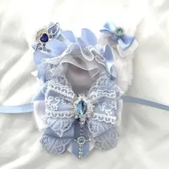 ぬいぐるみ服 にじぱぺっと 10cm 着ぐるみ 水色 ぬい服 にじぱぺ