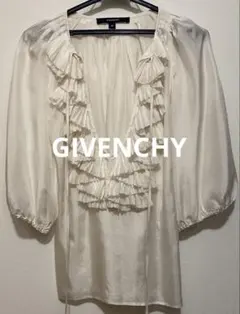 極美品] GIVENCHY フリルネック 長袖ブラウス - メルカリ