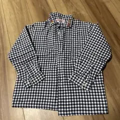 【週末お値下げ】miki HOUSE チェック柄 長袖シャツ 120