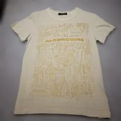 ALGONQUINS 半袖Tシャツ ゴールドプリントのサムネイル