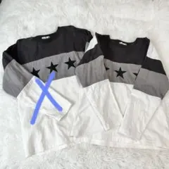 BRANSHES 星柄長袖Tシャツ　120 綿100%