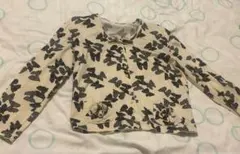 リボン柄　カーディガン　ピンクハウス　カネコイサオ　クリーム色　リボン