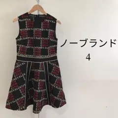 【美品】 ノーブランド レディース ワンピース ノースリーブ ブラック