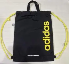adidas ドローストリングバッグ ブラック/イエロー