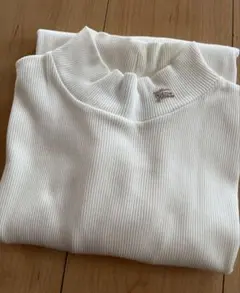 BURBERRY GOLF ハイネック トップス 半袖　アイボリー　白　M