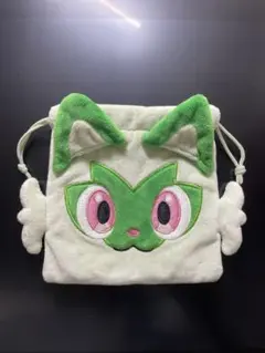 ニャオハ　ポケモン　ふわふわ巾着