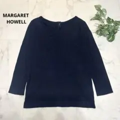 美品　MARGARETHOWELL  マーガレットハウエル　ウール　七分袖ニット マーガレットハウエル 七分袖ニット - メルカリ
