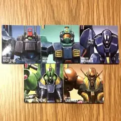 ガンダムポテコ 第2弾 5枚セット リック ネモ パラス ガブスレイ メッサーラ