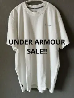 超メルカリ市セール！UNDERARMOUR Tシャツホワイト XLサイズのサムネイル