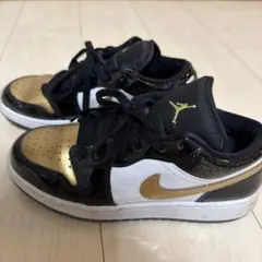 Nike Air Jordan 1 Low Black Gold 23.5cm