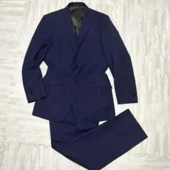 ⭐️美品⭐️オリヒカ スーツ 90Y4 ネイビー ストライプ 春夏秋用 メンズのサムネイル