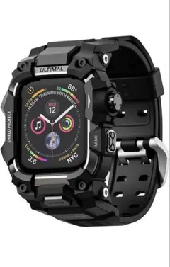 ULTIMAL コンパチブル Apple Watch バンド ブラック
