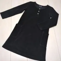 アニエスベー　黒 長袖ワンピース 6ans 110cm~