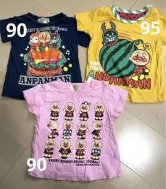 半袖　アンパンマンTシャツ　90 95 ３枚セット
