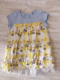 半袖フリルワンピース 110cm