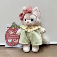 ディズニー　リーナベル　ぬいぐるみバッジ　ハートフェルトストロベリーギフト