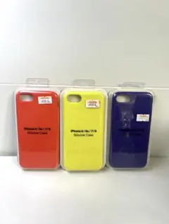 【新品】iPhone 6/6s/7/8 対応 シリコンケース 3色セット