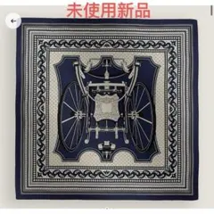 新品】HERMES カシミアシルク カレジェアン 四輪馬車の車輪・バンダナ