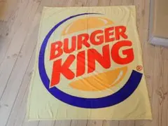 BURGER KING バーガーキング ロゴ ブランケット150㎝ｘ130㎝美品