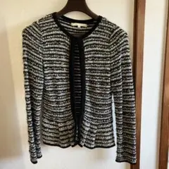 NATURAL BEAUTY ツイード ノーカラージャケット