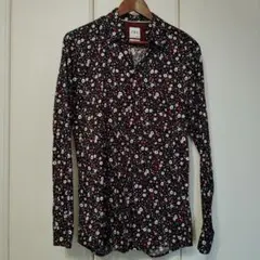 ZARA スリムフィット 花柄シャツ