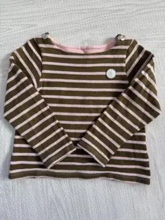 長袖カットソー 4ans/104cm ストライプ