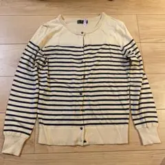 ru ボーダー柄 長袖カーディガン