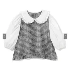 【新品タグ付】GRL ドッキングブラウス[k8774w]ブラック Mサイズ