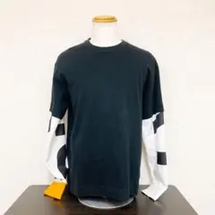 【美品】 バーバリー ロゴ ドッキング スウェット 袖プリントのサムネイル