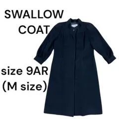 スワローコート　ノーカラーコート　長袖　黒　レディース　9AR M 1072