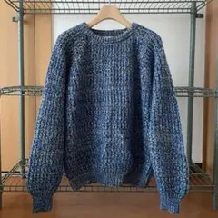 ニット　ブルー・イエロー