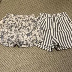 tete a tete 花柄・ストライプパンツ2点セット