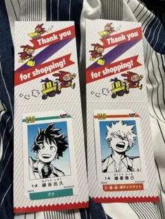 ヒロアカ　ジャンプショップ　ミニブロマイド　緑谷出久　爆豪勝己　ヒロアカフェア