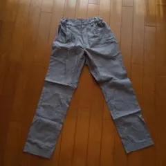 グレー チェック柄 パンツ 140