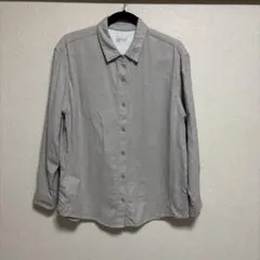 無印良品 長袖シャツ ベージュ L ネルシャツ