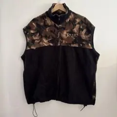 迷彩 ベスト フリース