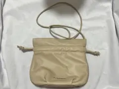 M.A.C 巾着型 ショルダーバッグ ベージュのサムネイル
