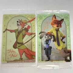 ニック ジュディ ズートピア ロビンフッド ディズニーウエハース カード セット