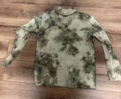 【PUBLUX/パブリュクス】シアームラ染めモックネックトップス　タイダイシアー