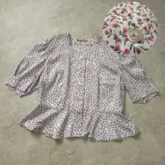 【美品】LIBERTY ペッパー 変形 花柄 長袖 ブラウス ピンク 1 美品】LIBERTY ペッパー 変形 花柄 長袖 ブラウス ピンク 1 - メルカリ