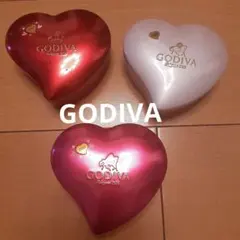 GODIVA ハート型シャイニングチョコレートボックス 3つ