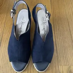 銀座かねまつ　ウェッジソールサンダル