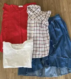 トップス3点とスカート1点の セット