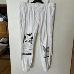 ZARA グラフィックプリント ジョガーパンツ ホワイト